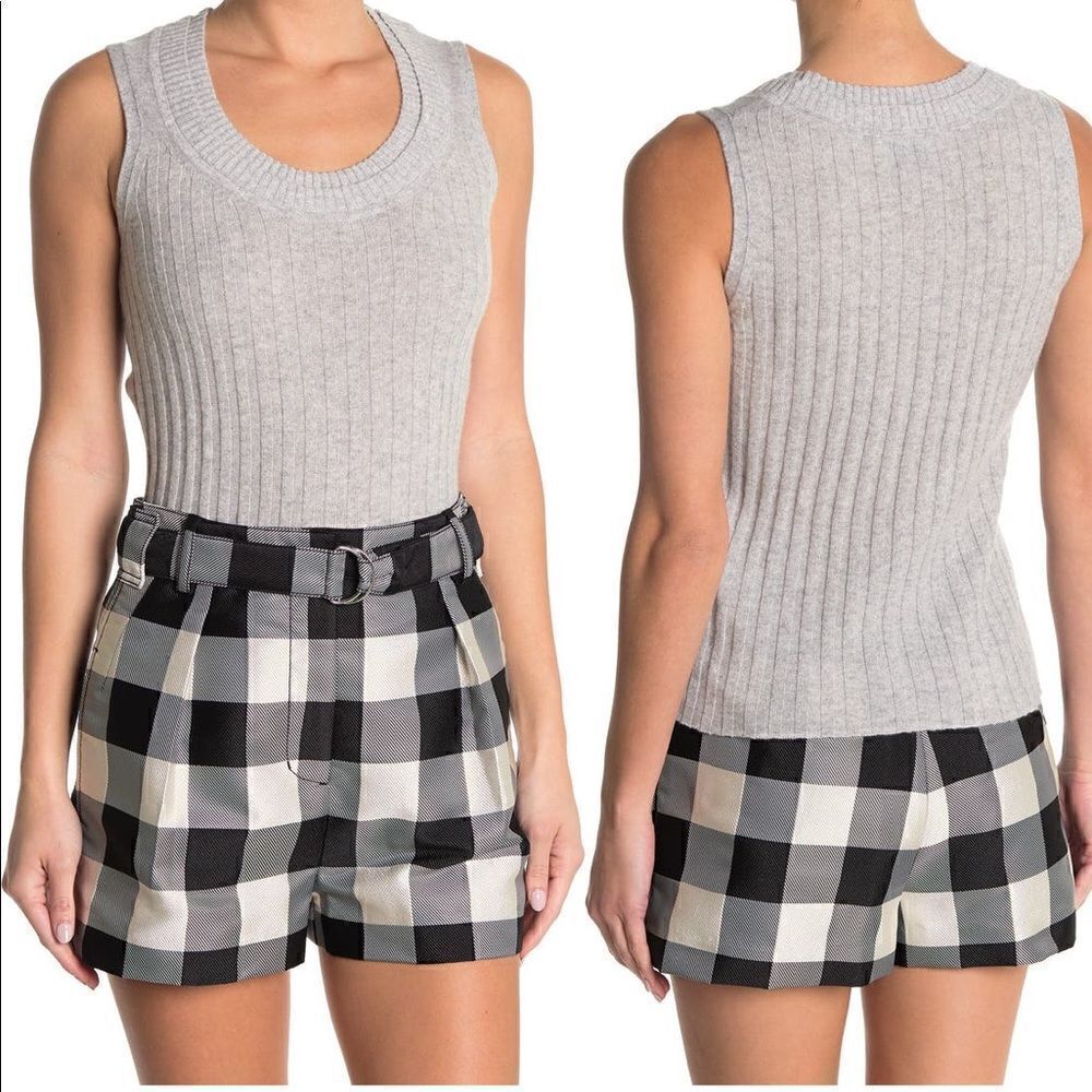 3.1 Phillip Lim Women’s 100%cashmere  double scoop neck gray tank Sz S and M,NWT